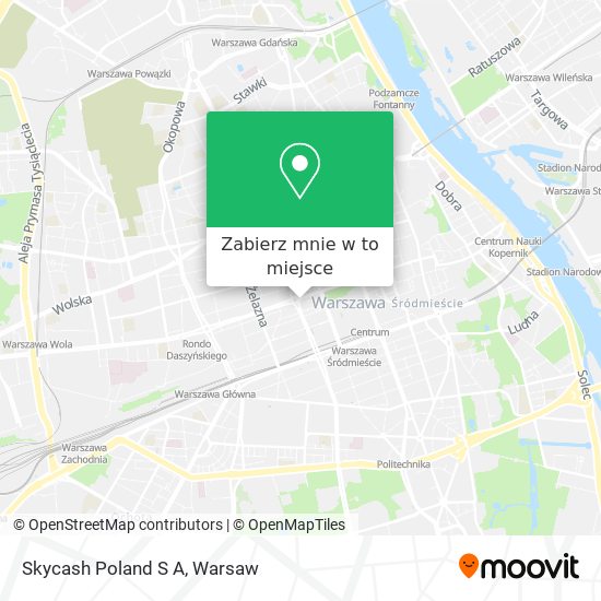 Mapa Skycash Poland S A