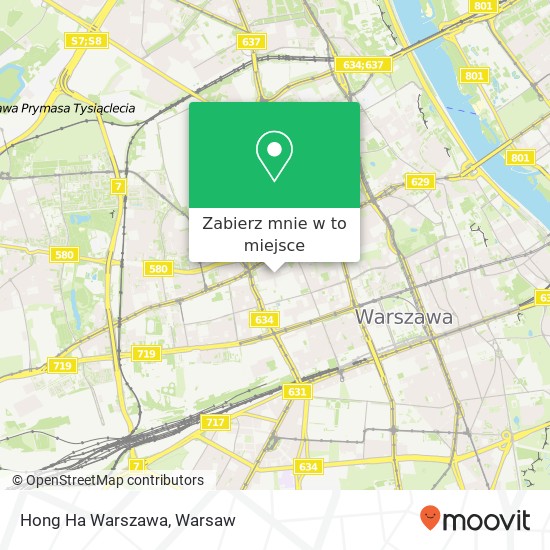 Mapa Hong Ha Warszawa