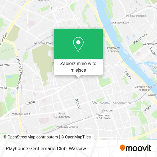 Mapa Playhouse Gentleman's Club