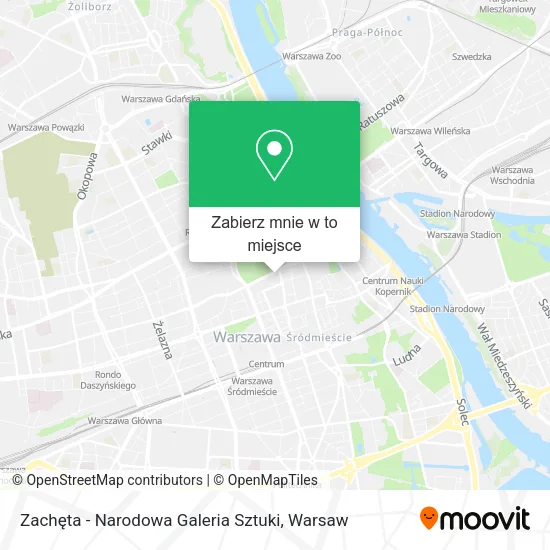 Mapa Zachęta - Narodowa Galeria Sztuki