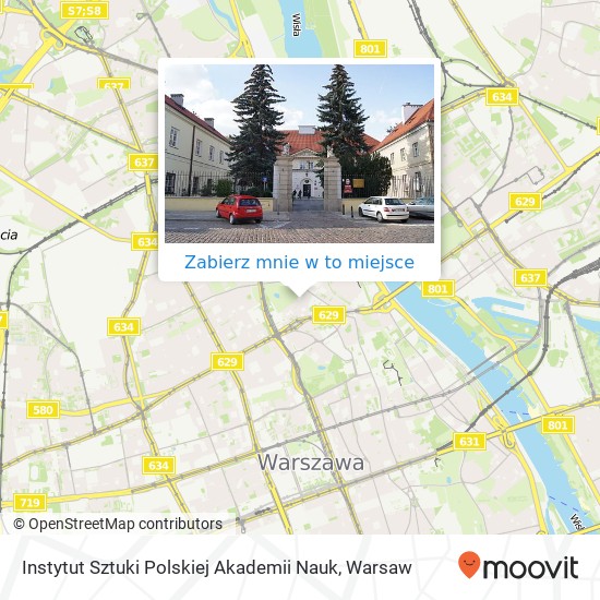 Mapa Instytut Sztuki Polskiej Akademii Nauk