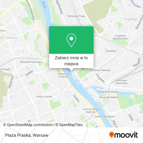 Mapa Plaża Praska