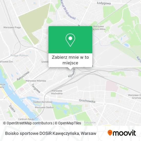 Mapa Boisko sportowe DOSiR Kawęczyńska