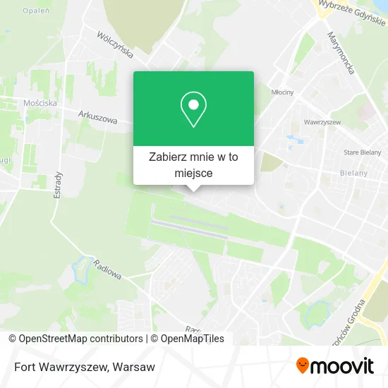 Mapa Fort Wawrzyszew