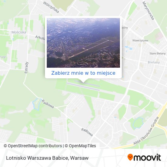 Mapa Lotnisko Warszawa Babice