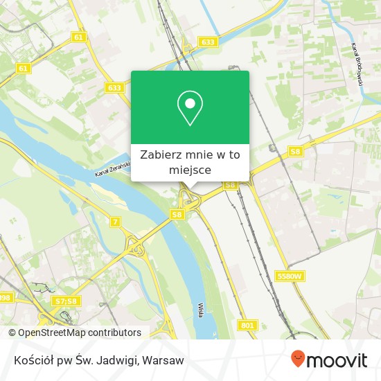 Mapa Kościół pw Św. Jadwigi