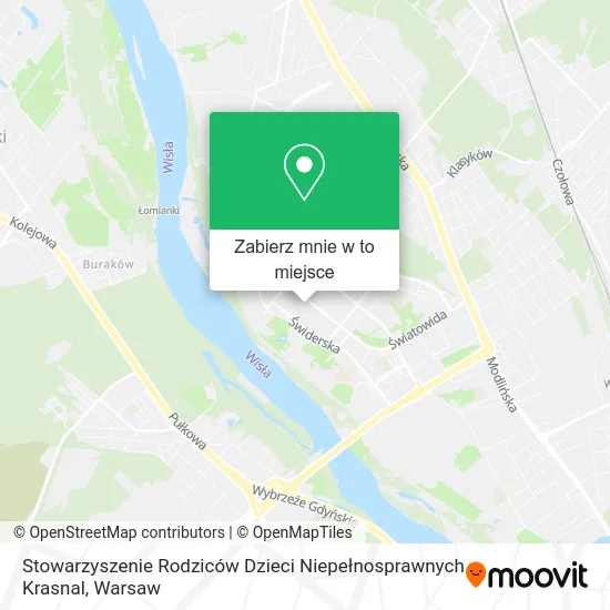 Mapa Stowarzyszenie Rodziców Dzieci Niepełnosprawnych Krasnal