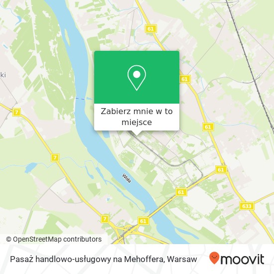 Mapa Pasaż handlowo-usługowy na Mehoffera