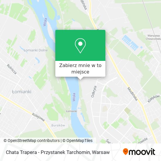 Mapa Chata Trapera - Przystanek Tarchomin