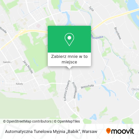 Mapa Automatyczna Tunelowa Myjnia „Babik”