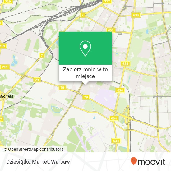 Mapa Dziesiątka Market