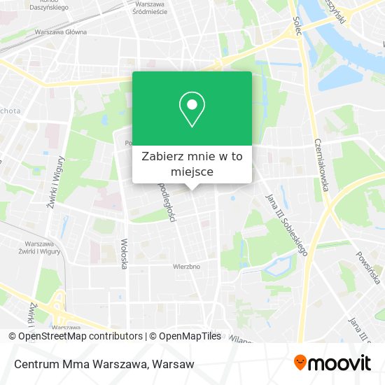 Mapa Centrum Mma Warszawa