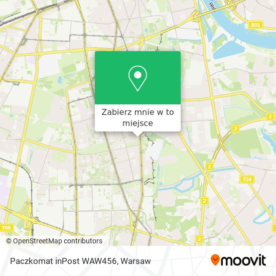 Mapa Paczkomat inPost WAW456