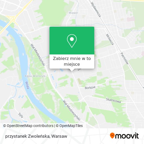 Mapa przystanek Zwoleńska