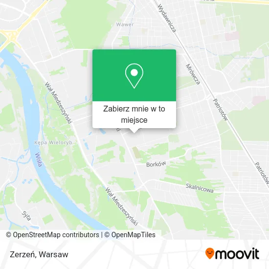 Mapa Zerzeń