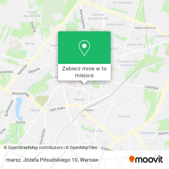 Mapa marsz. Józefa Piłsudskiego 10