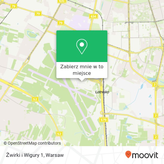 Mapa Żwirki i Wigury 1