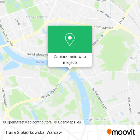 Mapa Trasa Siekierkowska