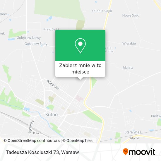 Mapa Tadeusza Kościuszki 73