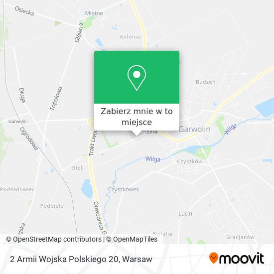 Mapa 2 Armii Wojska Polskiego 20