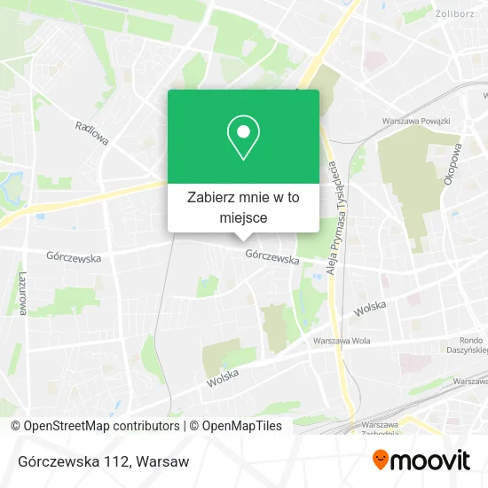 Mapa Górczewska 112