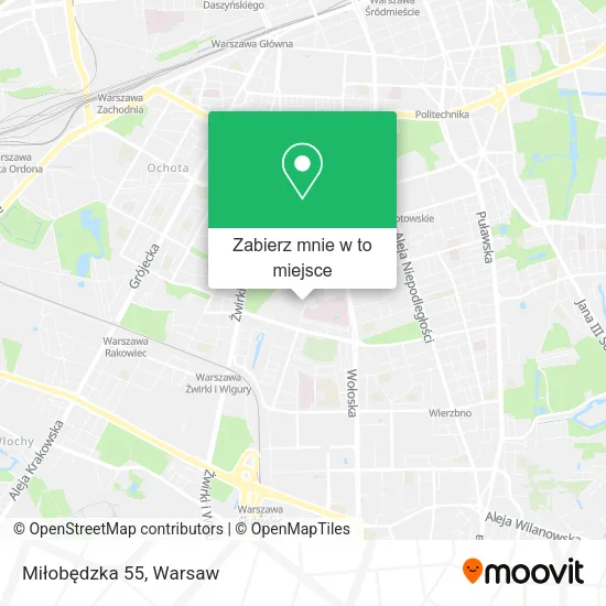 Mapa Miłobędzka 55