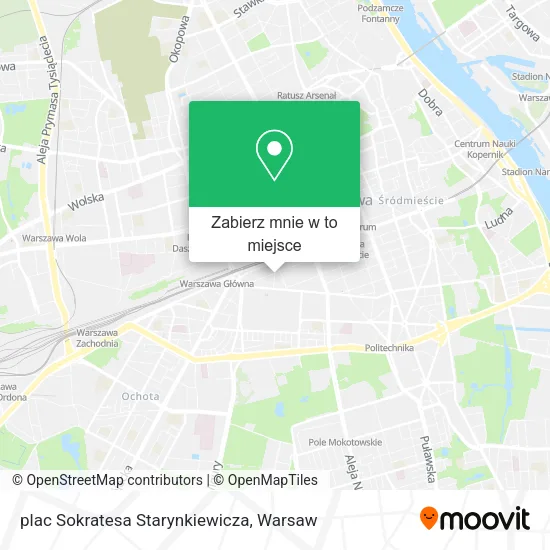 Mapa plac Sokratesa Starynkiewicza