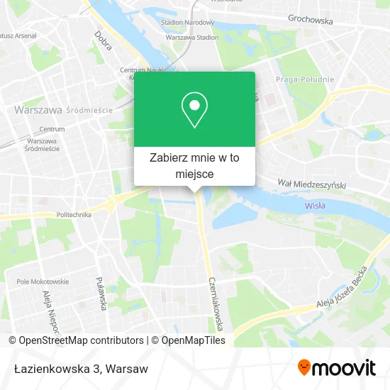 Mapa Łazienkowska 3
