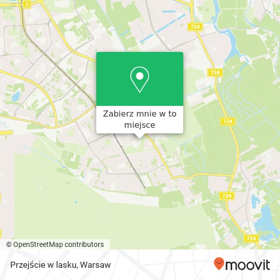 Mapa Przejście w lasku