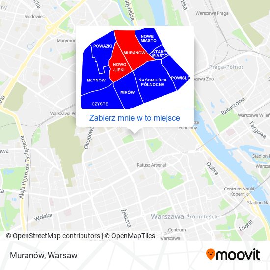 Mapa Muranów