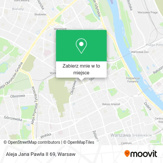 Mapa Aleja Jana Pawła II 69