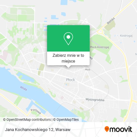 Mapa Jana Kochanowskiego 12