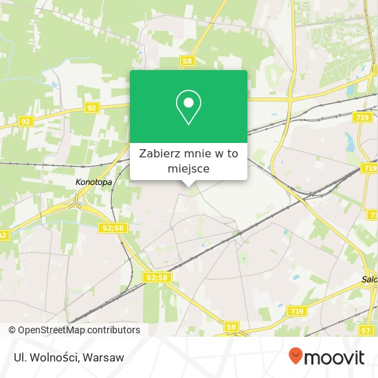 Mapa Ul. Wolności