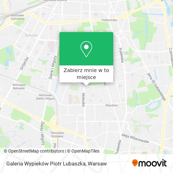 Mapa Galeria Wypieków Piotr Lubaszka