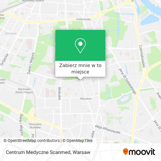 Mapa Centrum Medyczne Scanmed