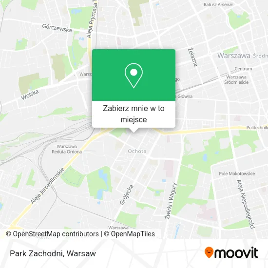 Mapa Park Zachodni