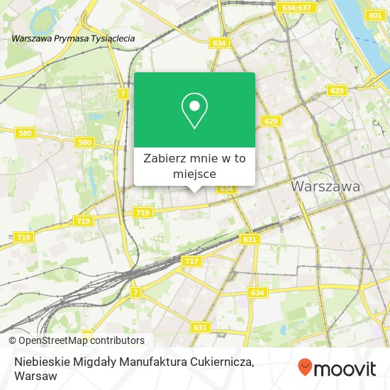 Mapa Niebieskie Migdały Manufaktura Cukiernicza