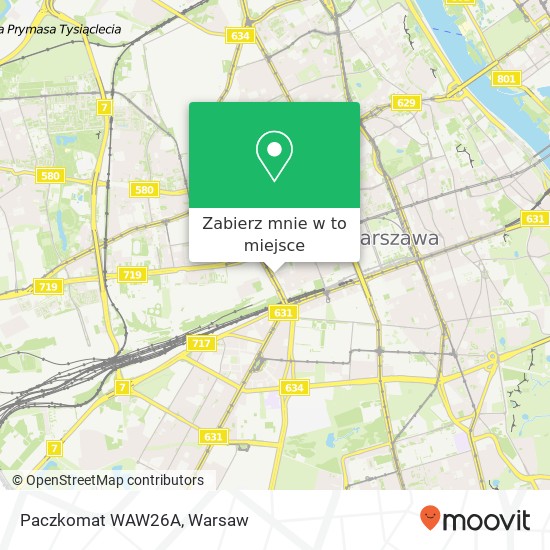 Mapa Paczkomat WAW26A