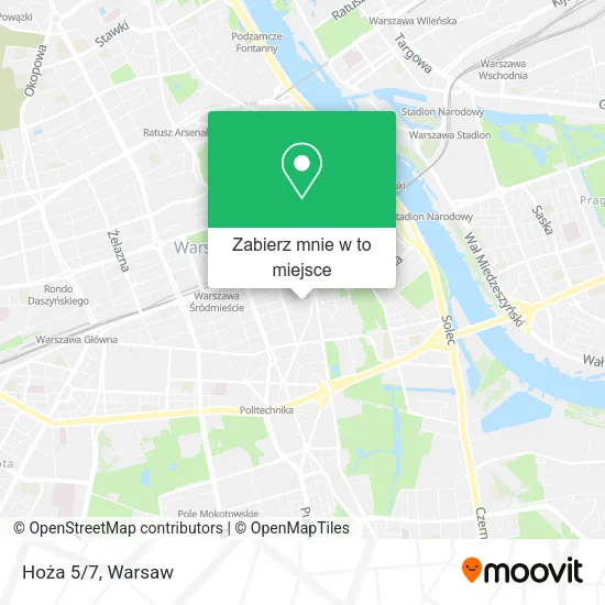 Mapa Hoża 5/7