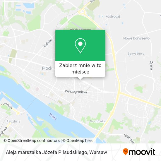 Mapa Aleja marszałka Józefa Piłsudskiego