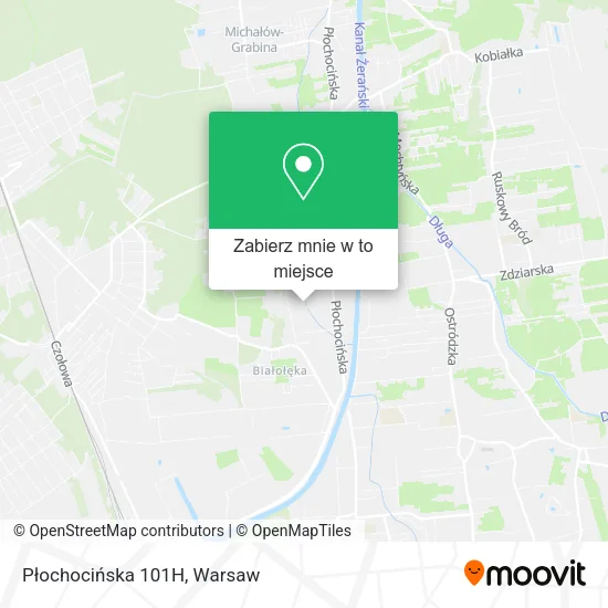 Mapa Płochocińska 101H