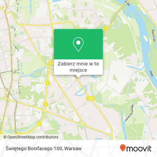 Mapa Świętego Bonifacego 100