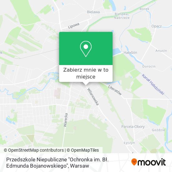 Mapa Przedszkole Niepubliczne "Ochronka im. Bł. Edmunda Bojanowskiego"