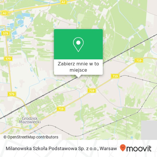 Mapa Milanowska Szkoła Podstawowa Sp. z o.o.