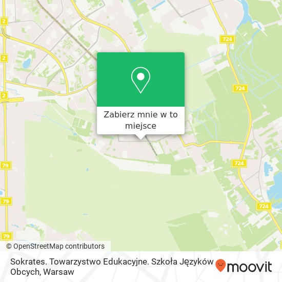 Mapa Sokrates. Towarzystwo Edukacyjne. Szkoła Języków Obcych