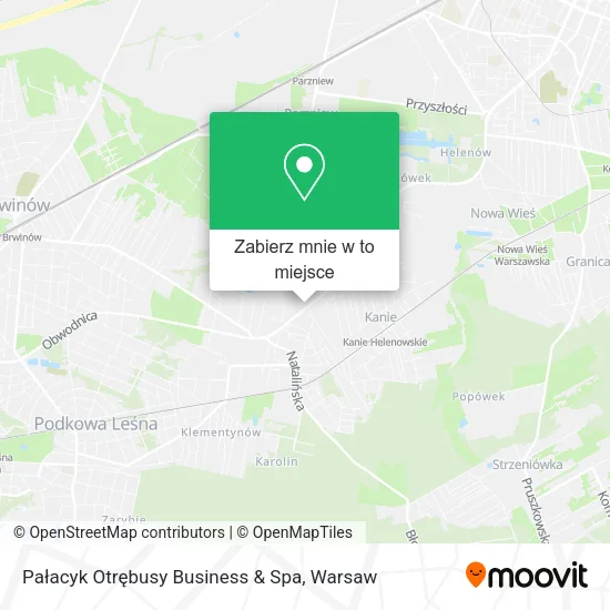 Mapa Pałacyk Otrębusy Business & Spa
