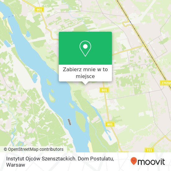 Mapa Instytut Ojców Szensztackich. Dom Postulatu