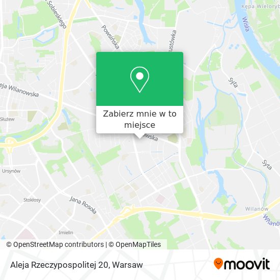 Mapa Aleja Rzeczypospolitej 20