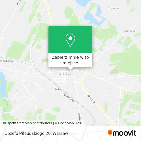 Mapa Józefa Piłsudskiego 20