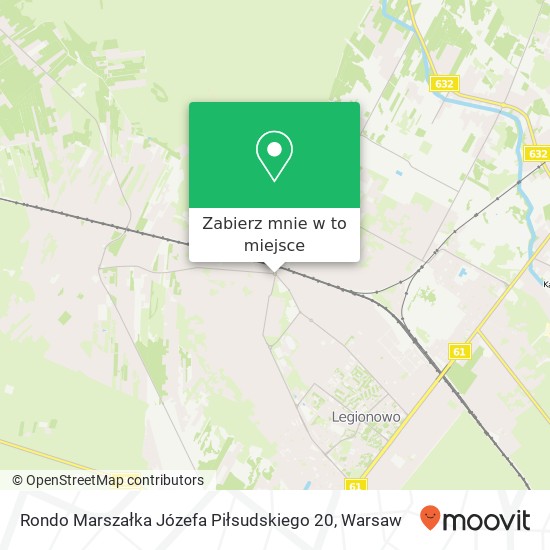 Mapa Rondo Marszałka Józefa Piłsudskiego 20